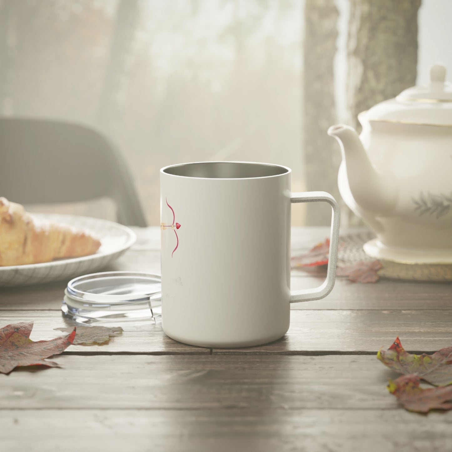 Archer Cupid 10oz Insulated Coffee Mug — Cute Valentine’s Travel Tumbler