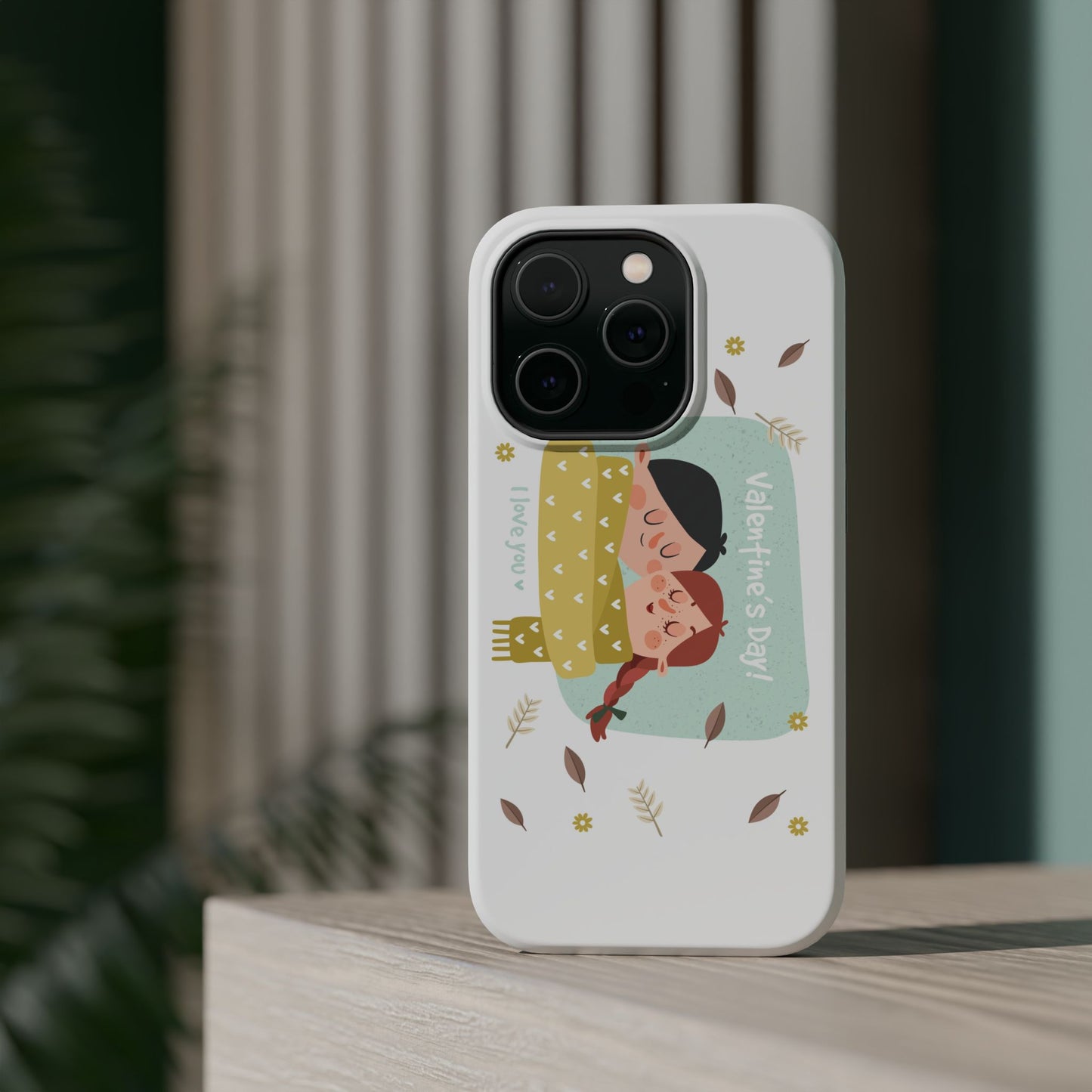 Valentine's Day Cute Couple Phone Case — Magnetic Impact-Resistant