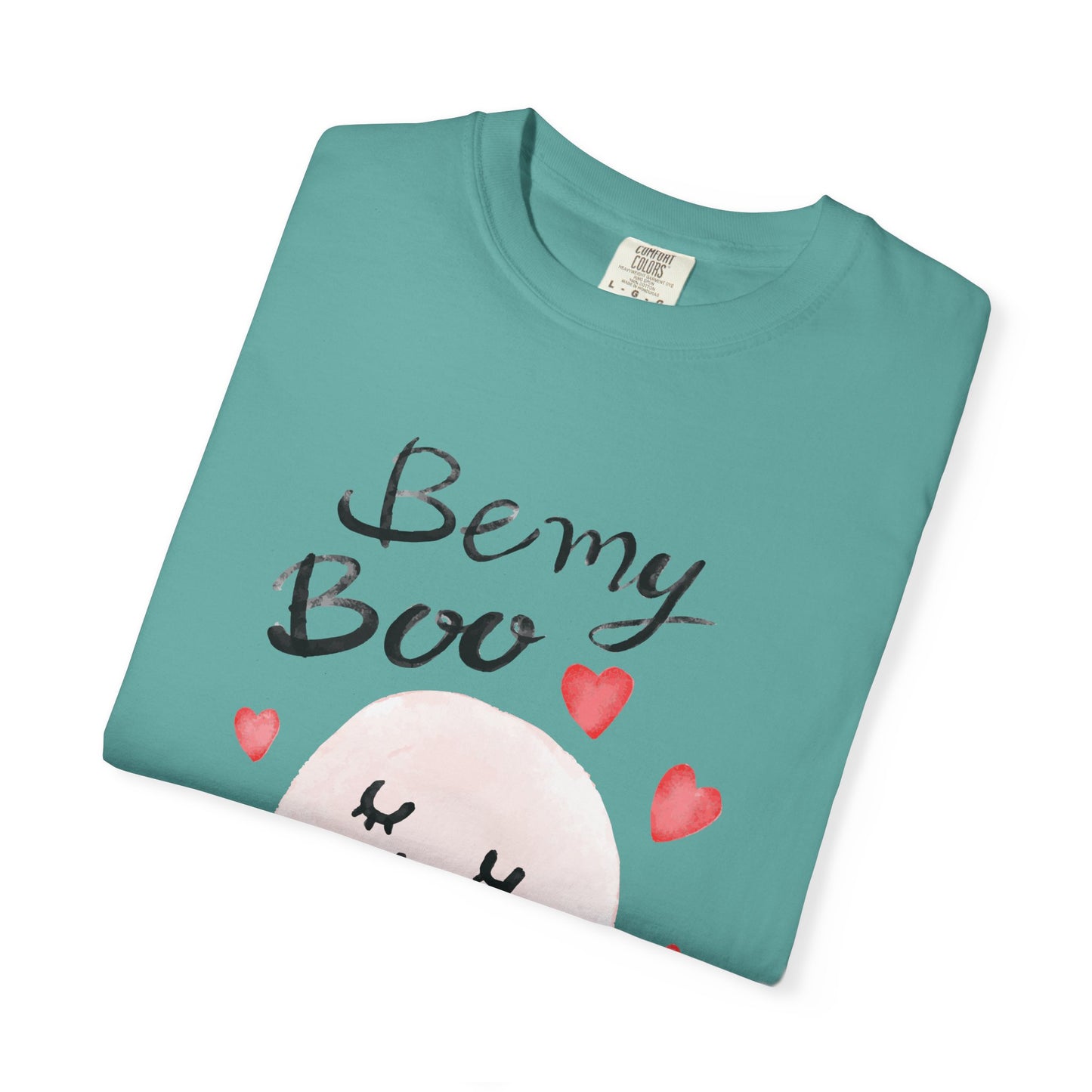 Be My Boo T-Shirt — Cute Valentine Ghost Shirt with Hearts