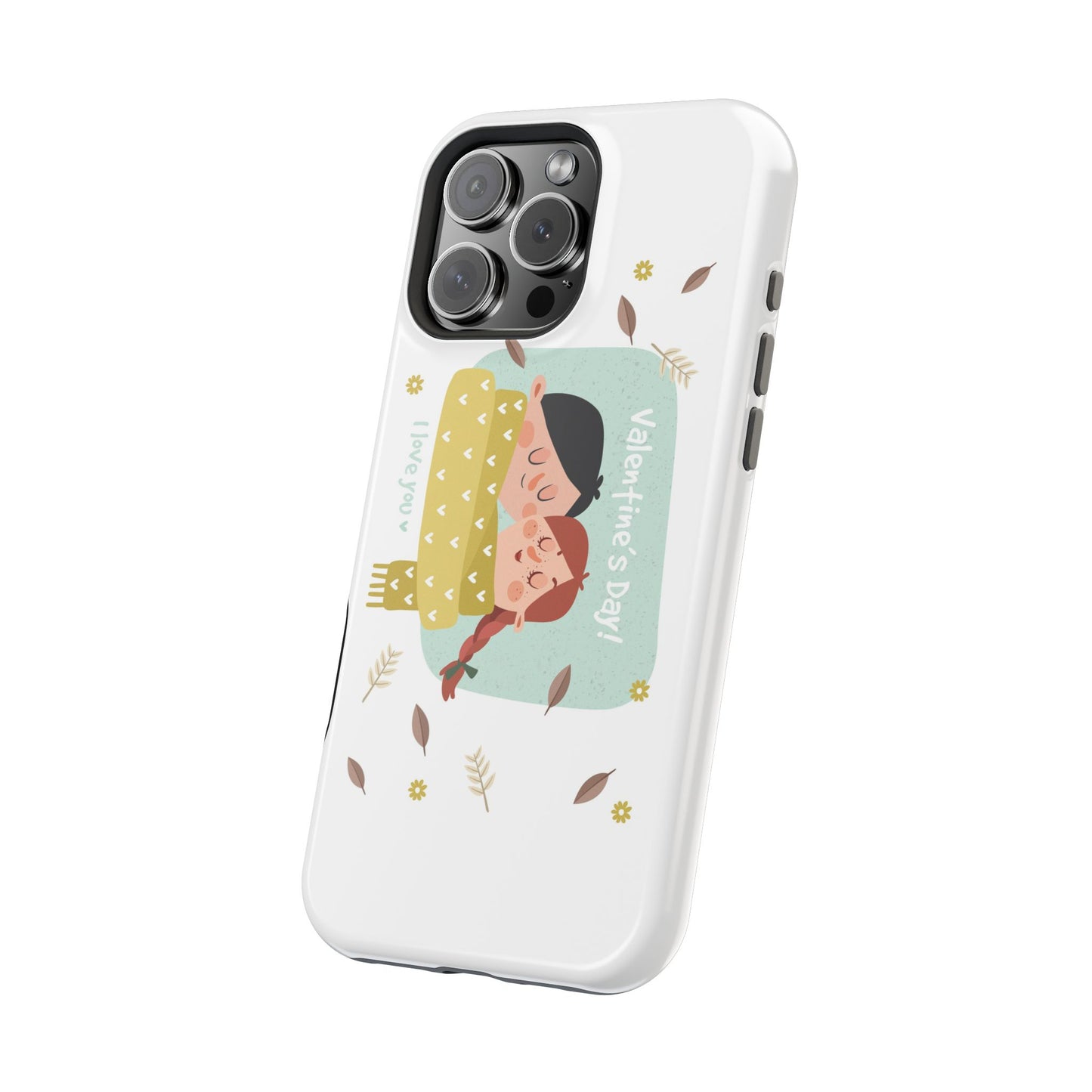 Valentine's Day Cute Couple Phone Case — Magnetic Impact-Resistant