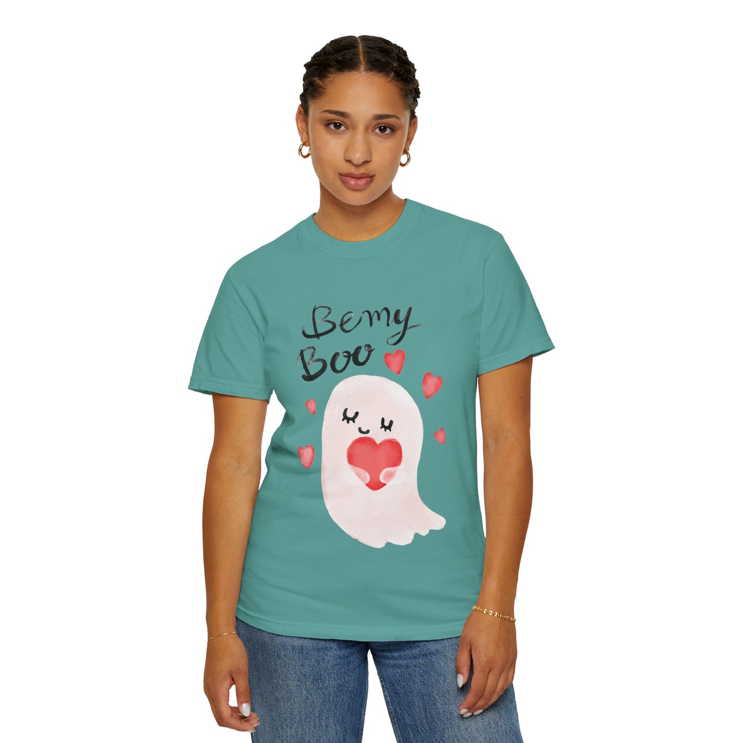 Be My Boo T-Shirt — Cute Valentine Ghost Shirt with Hearts