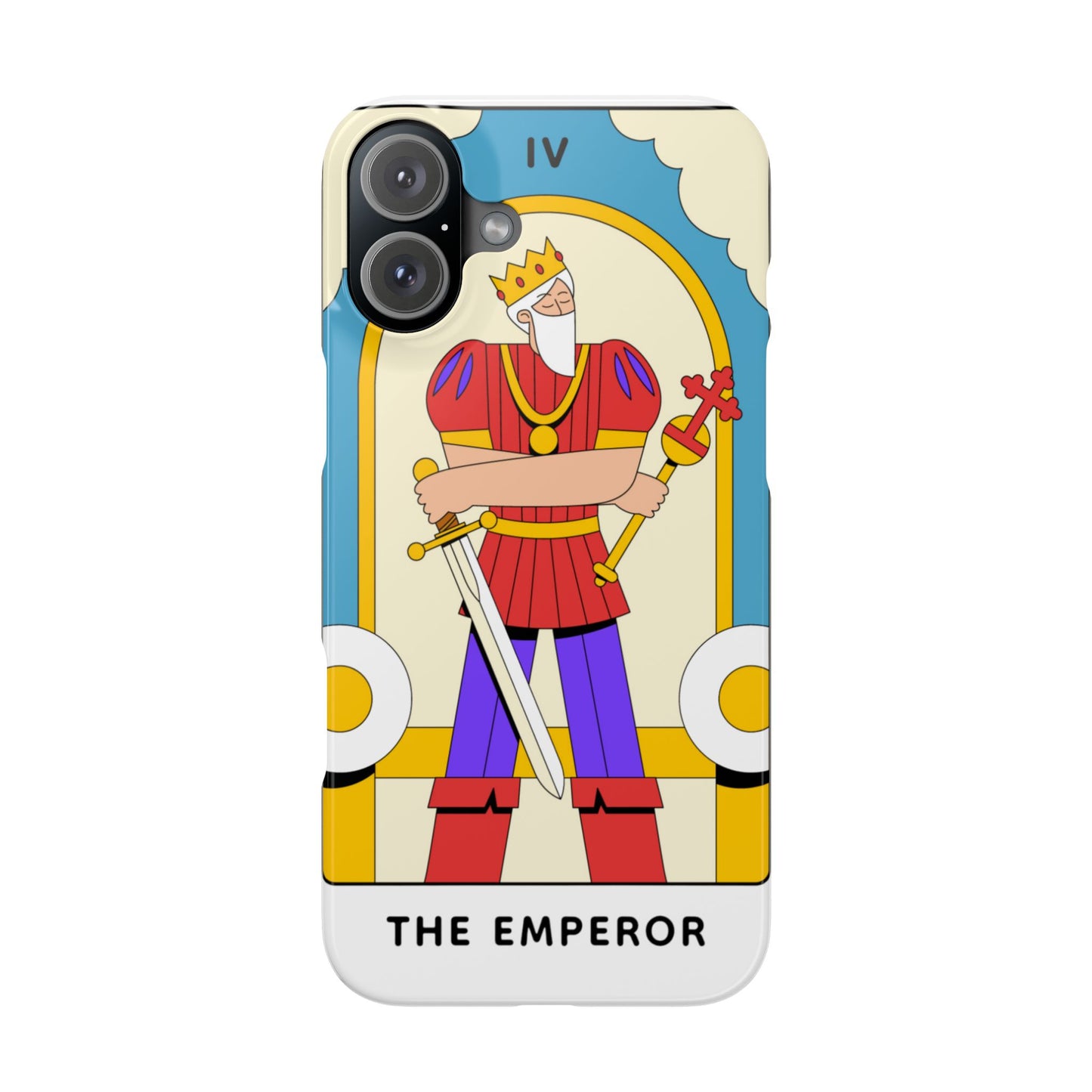 The Emperor Tarot Slim Case — Illustrated Tarot Phone Case