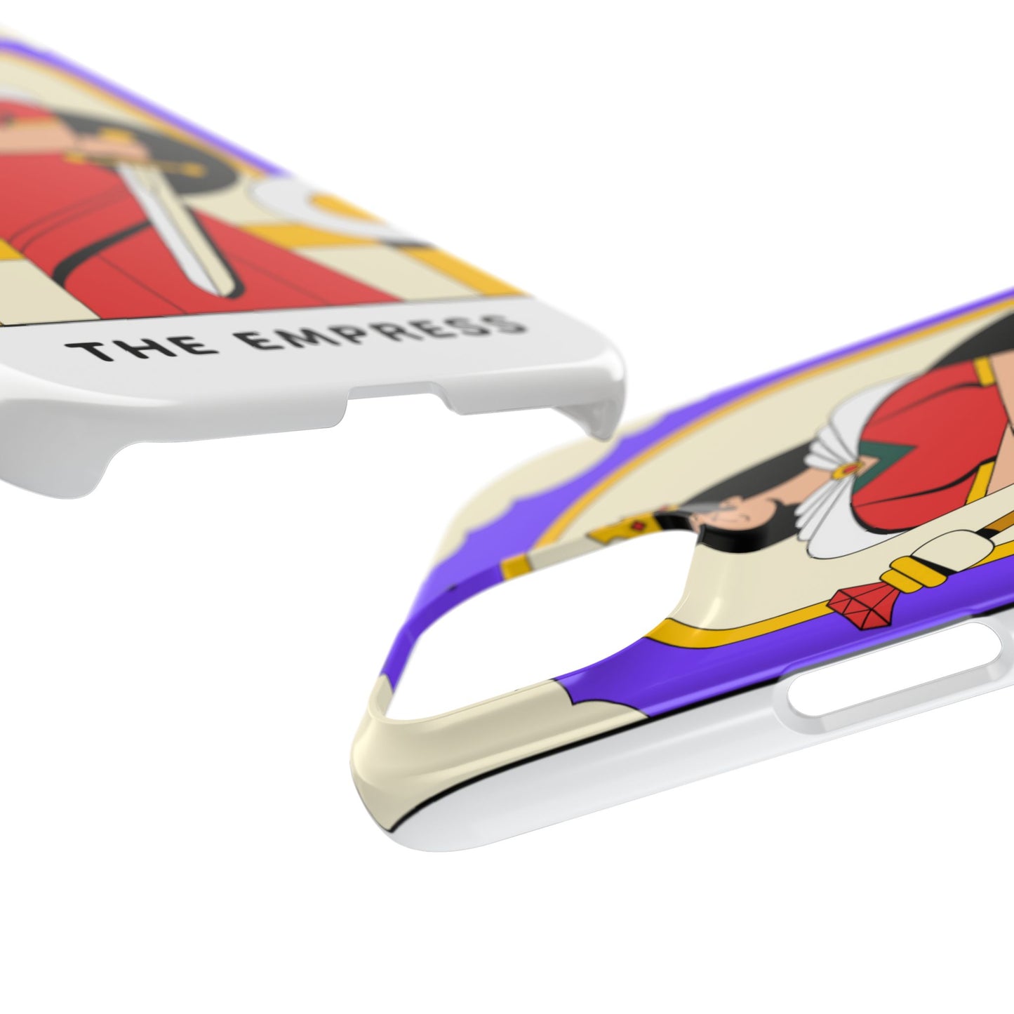 Tarot Empress Slim Phone Case — The Empress Card Design, Feminine Protective Phone Cover