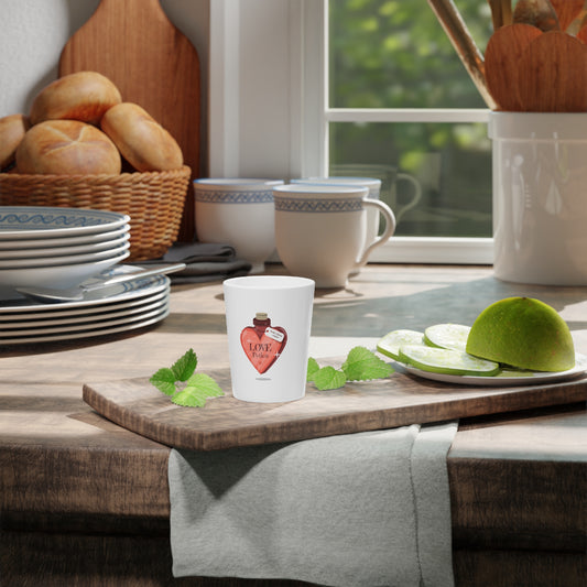 Love Potion Shot Glass — Heart Bottle Valentines Party Favor