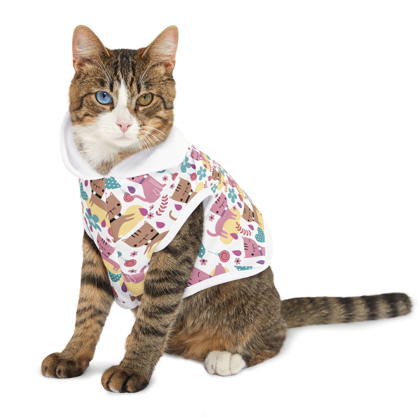 Adorable Pet Hoodie for Cats, Cozy Winter Wear, Cute Canine Apparel, Fun Pet Costume, Pet Gift for Dog Lovers
