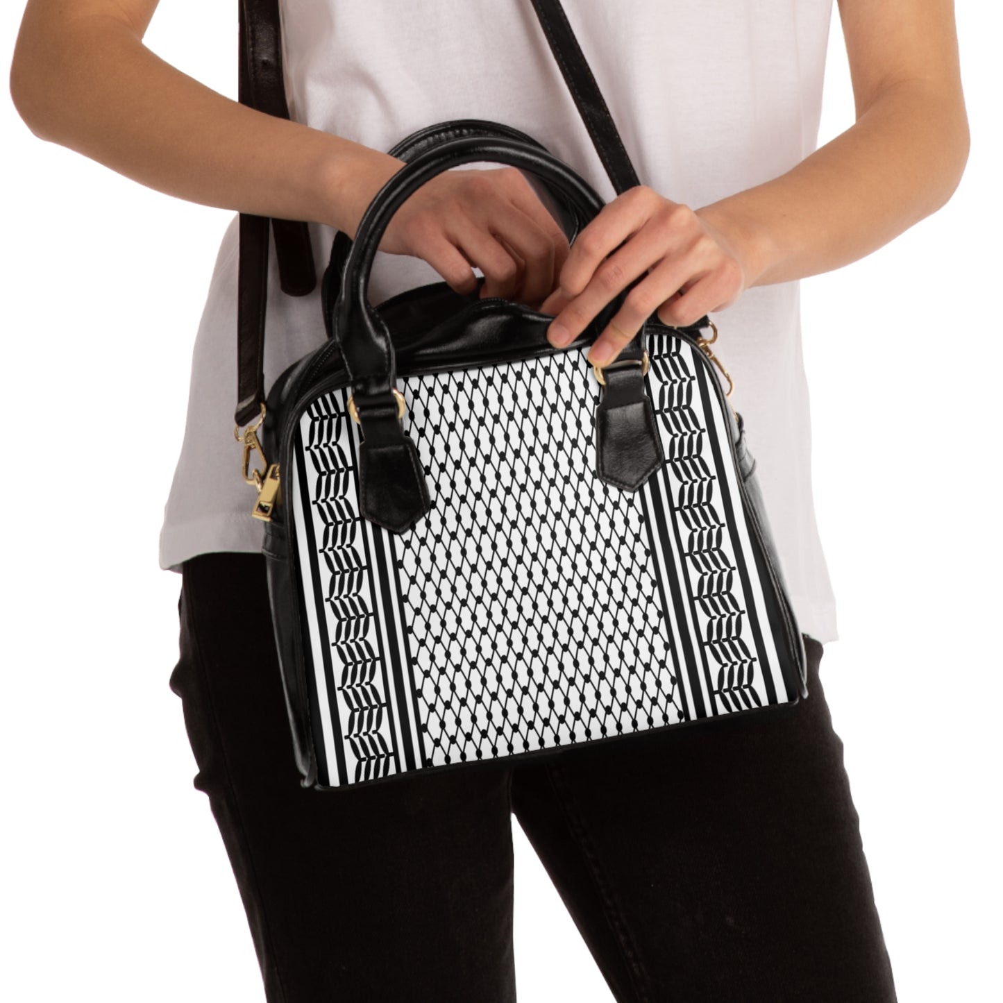 Chic Geometric Shoulder Handbag – Stylish Tote for Everyday Use, Perfect for Work, Travel, Gifts, Fashionista Must-Have