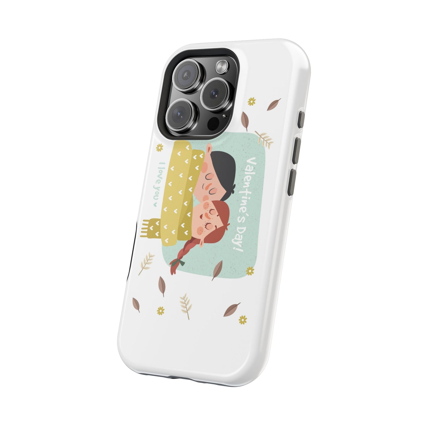Valentine's Day Cute Couple Phone Case — Magnetic Impact-Resistant