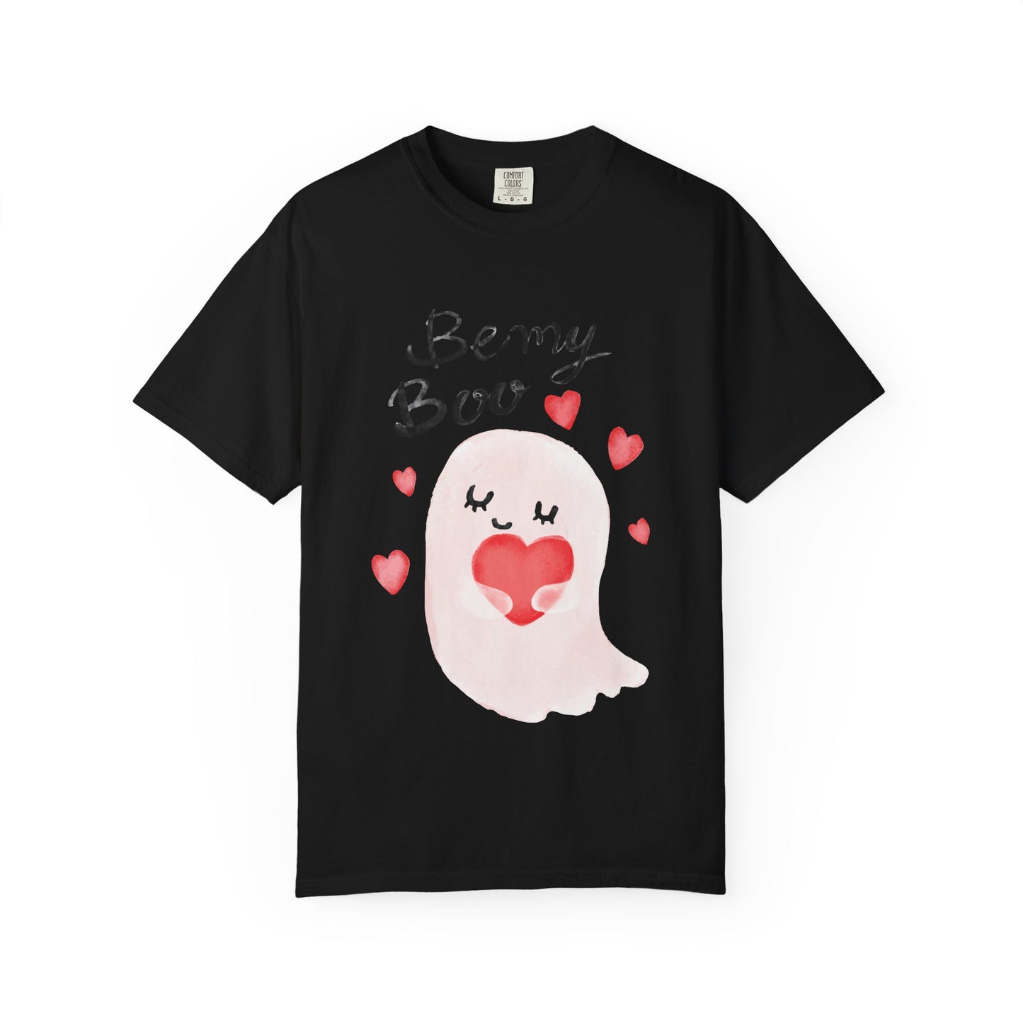 Be My Boo T-Shirt — Cute Valentine Ghost Shirt with Hearts