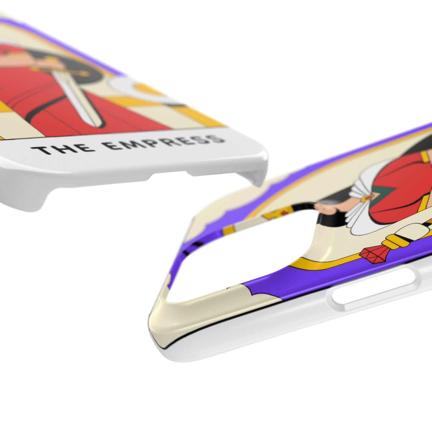 Tarot Empress Slim Phone Case — The Empress Card Design, Feminine Protective Phone Cover