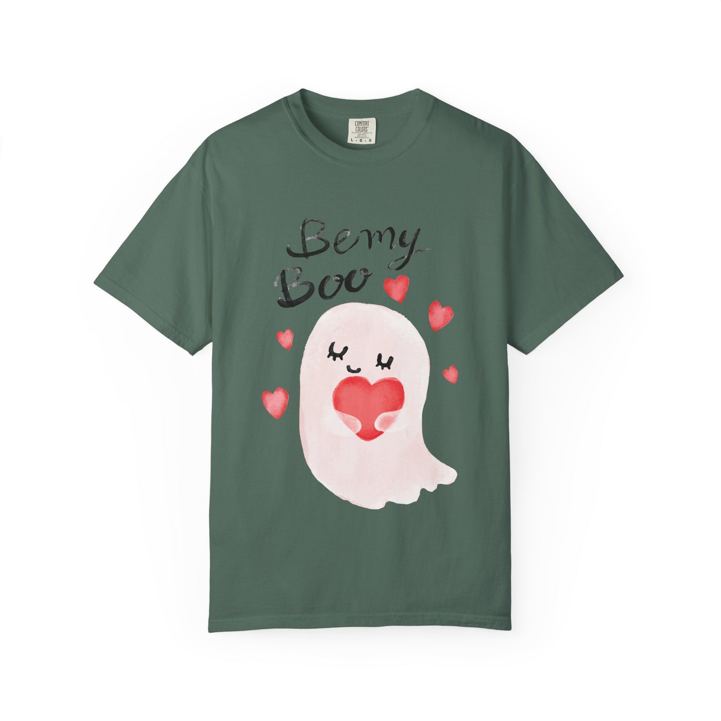 Be My Boo T-Shirt — Cute Valentine Ghost Shirt with Hearts