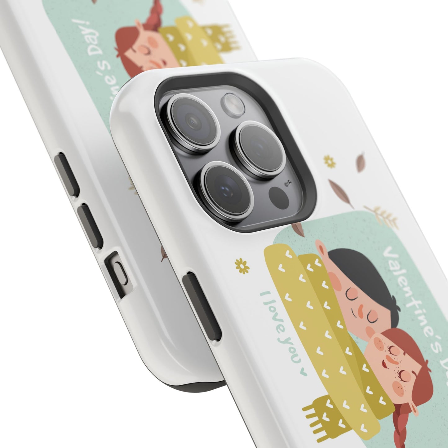 Valentine's Day Cute Couple Phone Case — Magnetic Impact-Resistant