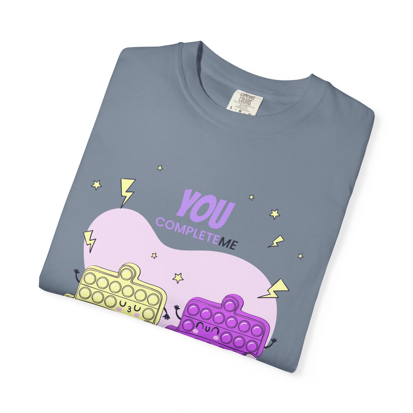 Puzzle Pop Fidget Tee — "You Complete Me" Cute Matching Puzzle Piece Shirt