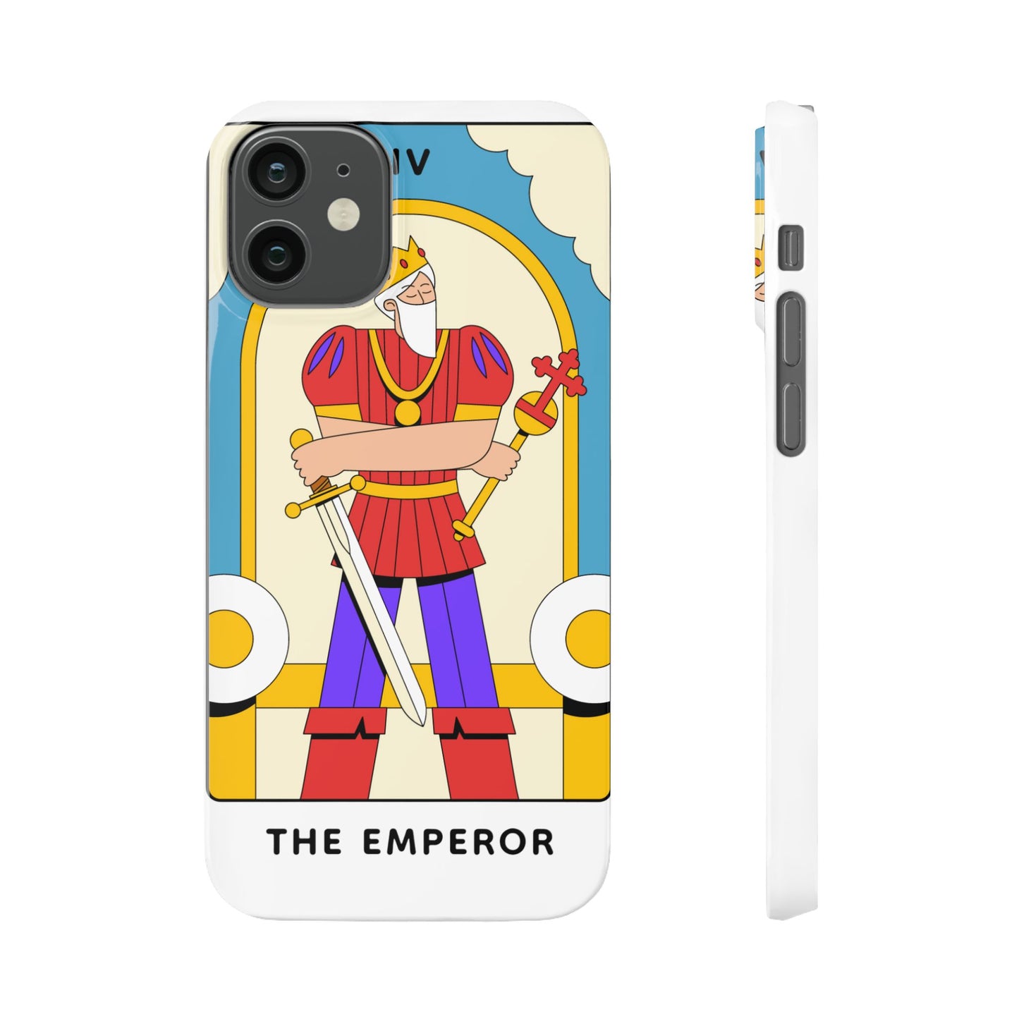 The Emperor Tarot Slim Case — Illustrated Tarot Phone Case