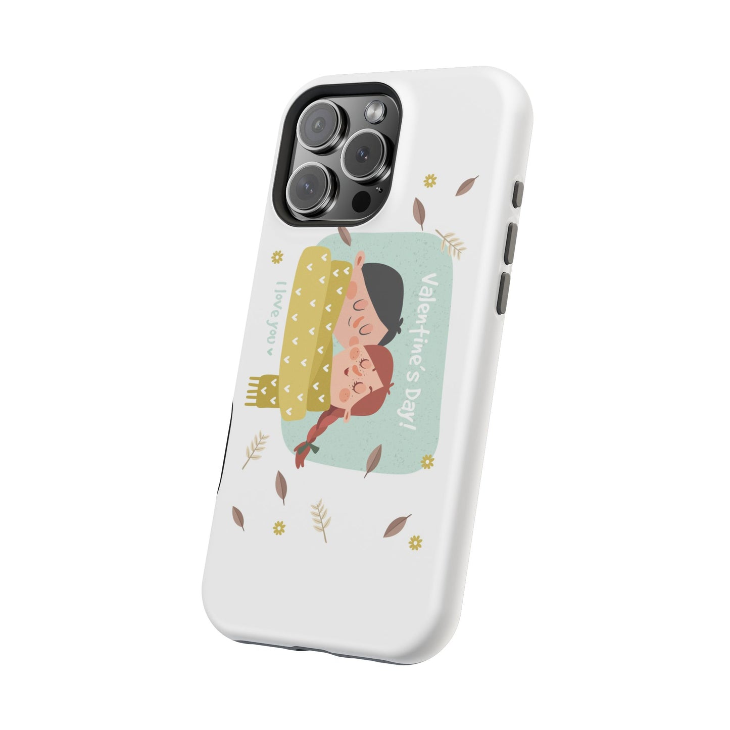 Valentine's Day Cute Couple Phone Case — Magnetic Impact-Resistant