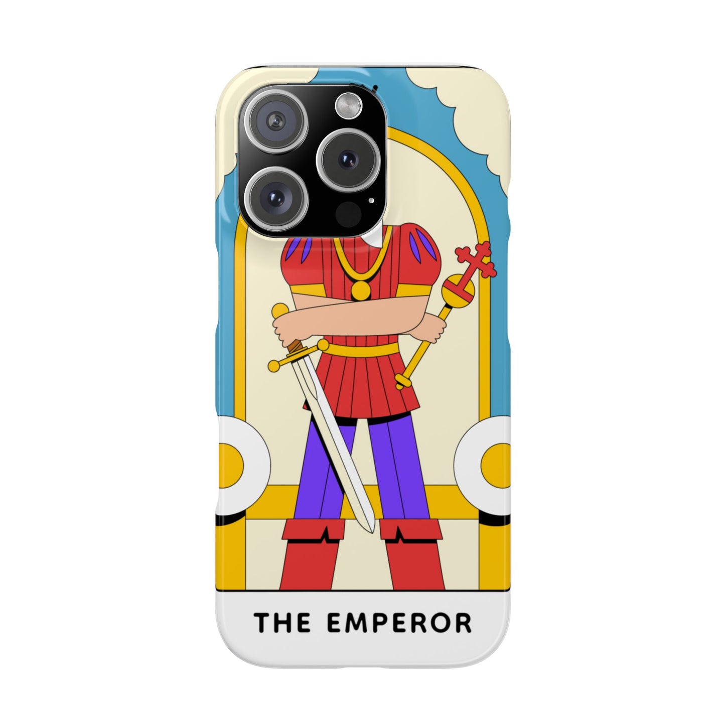 The Emperor Tarot Slim Case — Illustrated Tarot Phone Case