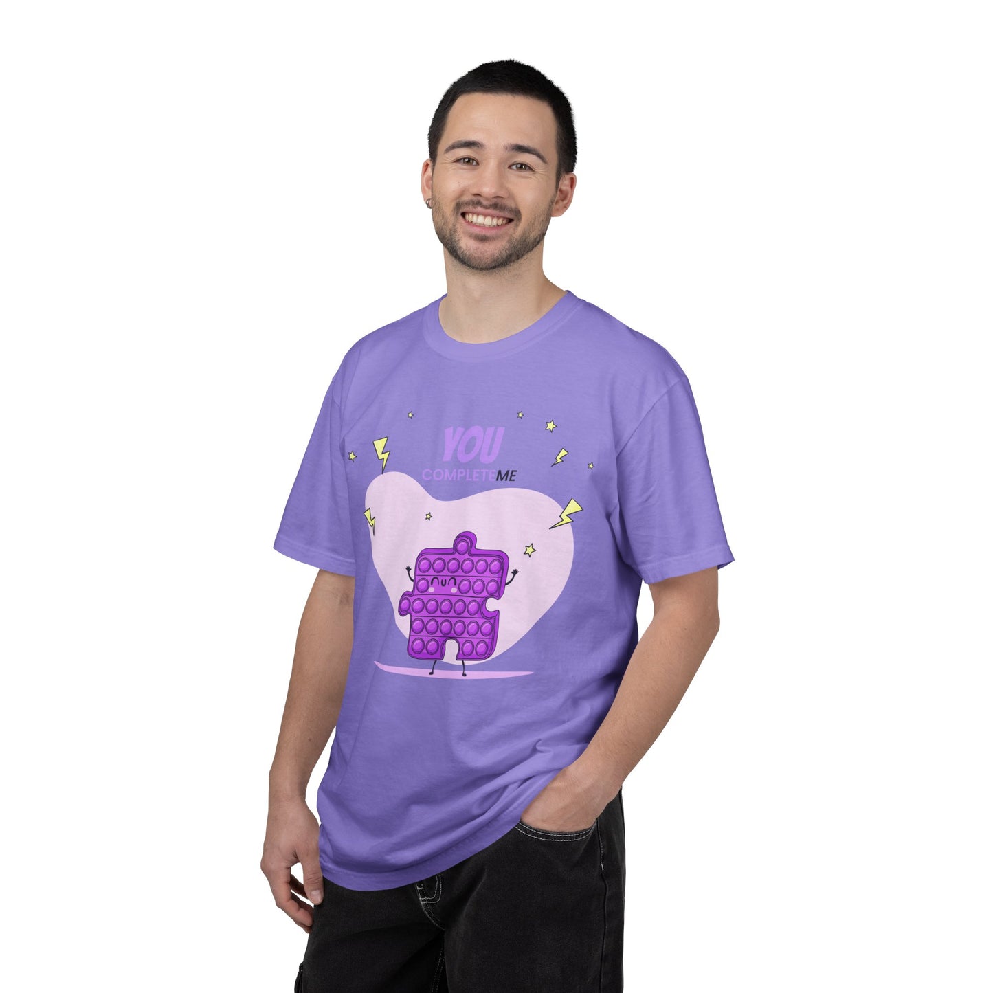 Pop It Heart T-Shirt – "You Complete Me" Cute Fidget Toy Graphic Tee