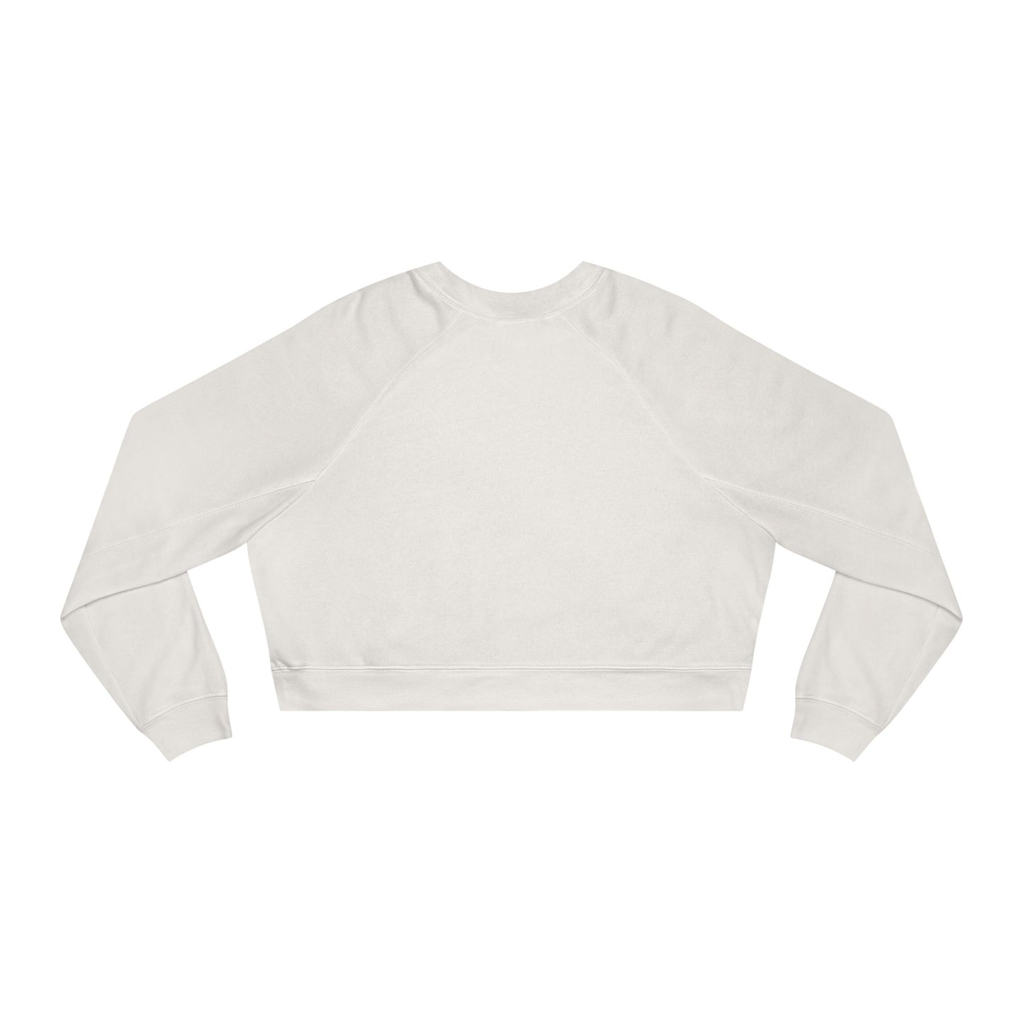 Cropped Pullover — 'Love You' Heart Hands Cozy Women's Sweatshirt