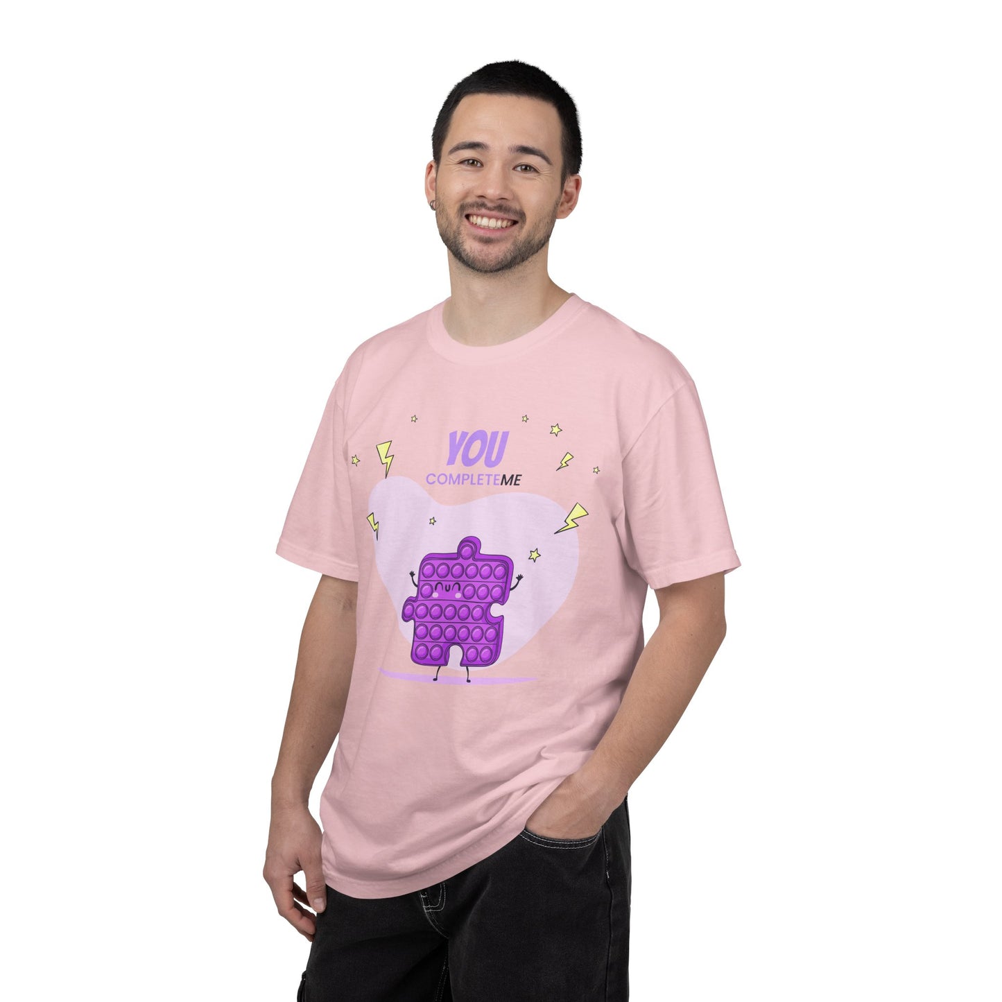 Pop It Heart T-Shirt – "You Complete Me" Cute Fidget Toy Graphic Tee