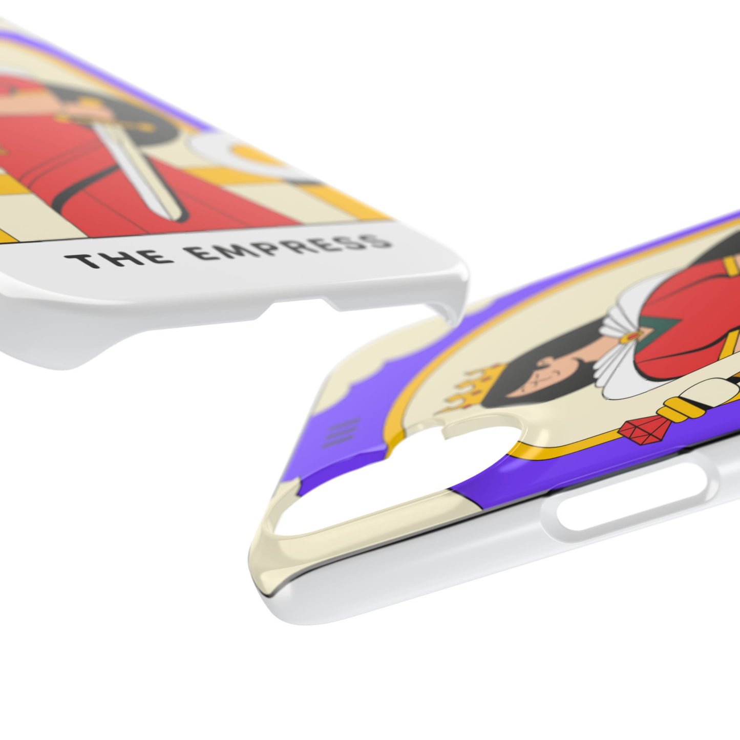 Tarot Empress Slim Phone Case — The Empress Card Design, Feminine Protective Phone Cover
