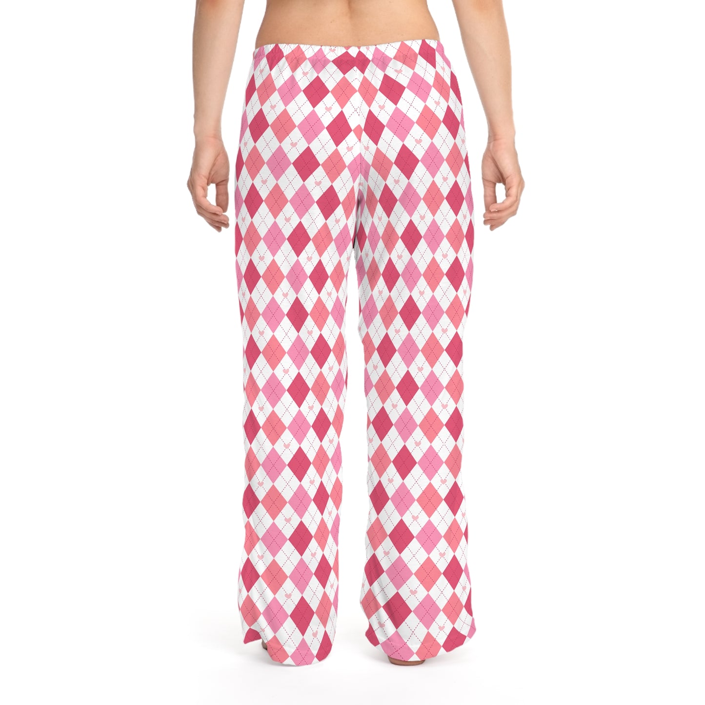Pink Argyle Women’s Pajama Pants — Cozy Lounge Sleepwear