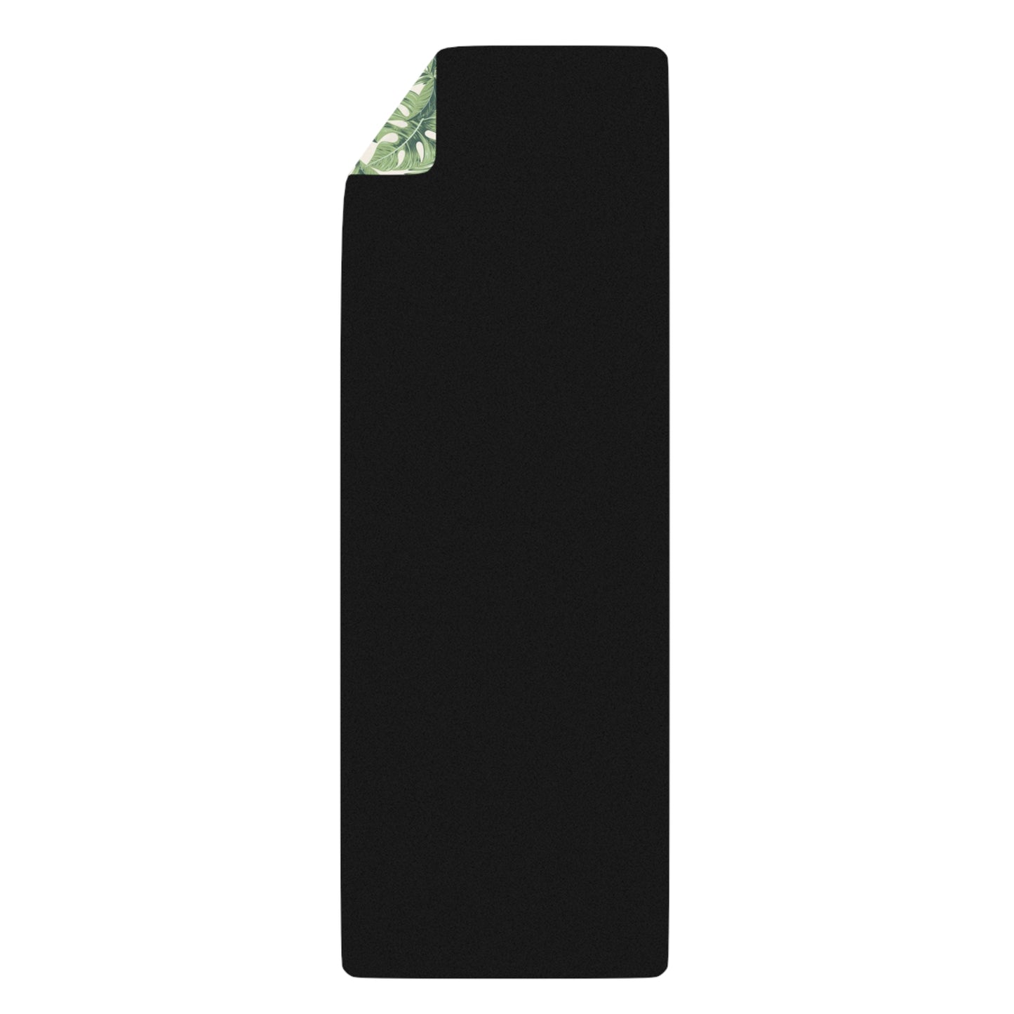 Tropical Flamingo Rubber Yoga Mat — Non-Slip Eco Yoga Mat with Leaf Print