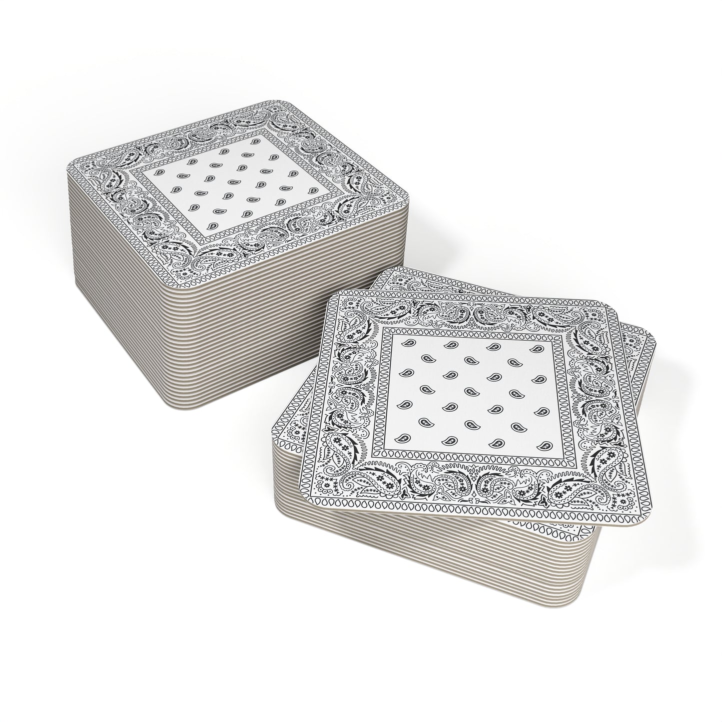 Elegant Paisley Coasters Set, Perfect for Home Decor, Party Supplies, or Gifts, 50 or 100 pcs