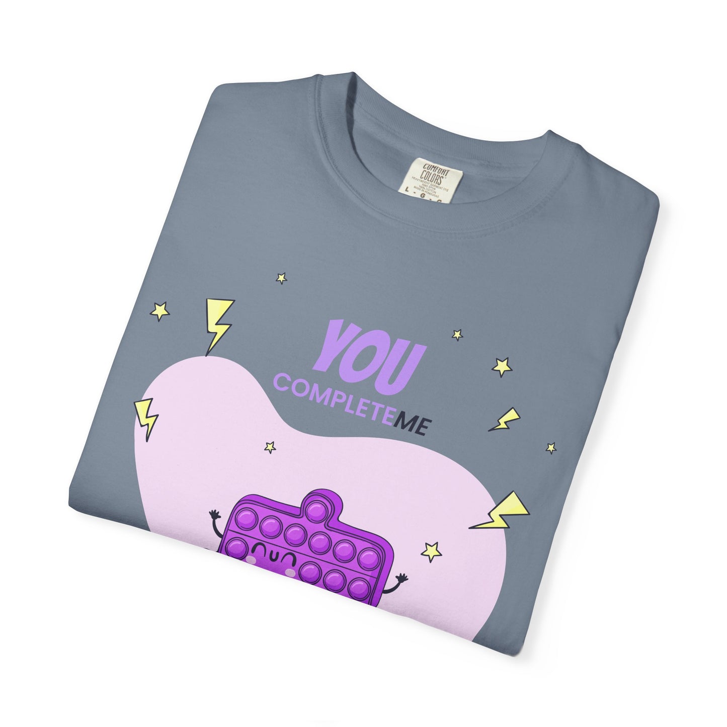 Pop It Heart T-Shirt – "You Complete Me" Cute Fidget Toy Graphic Tee
