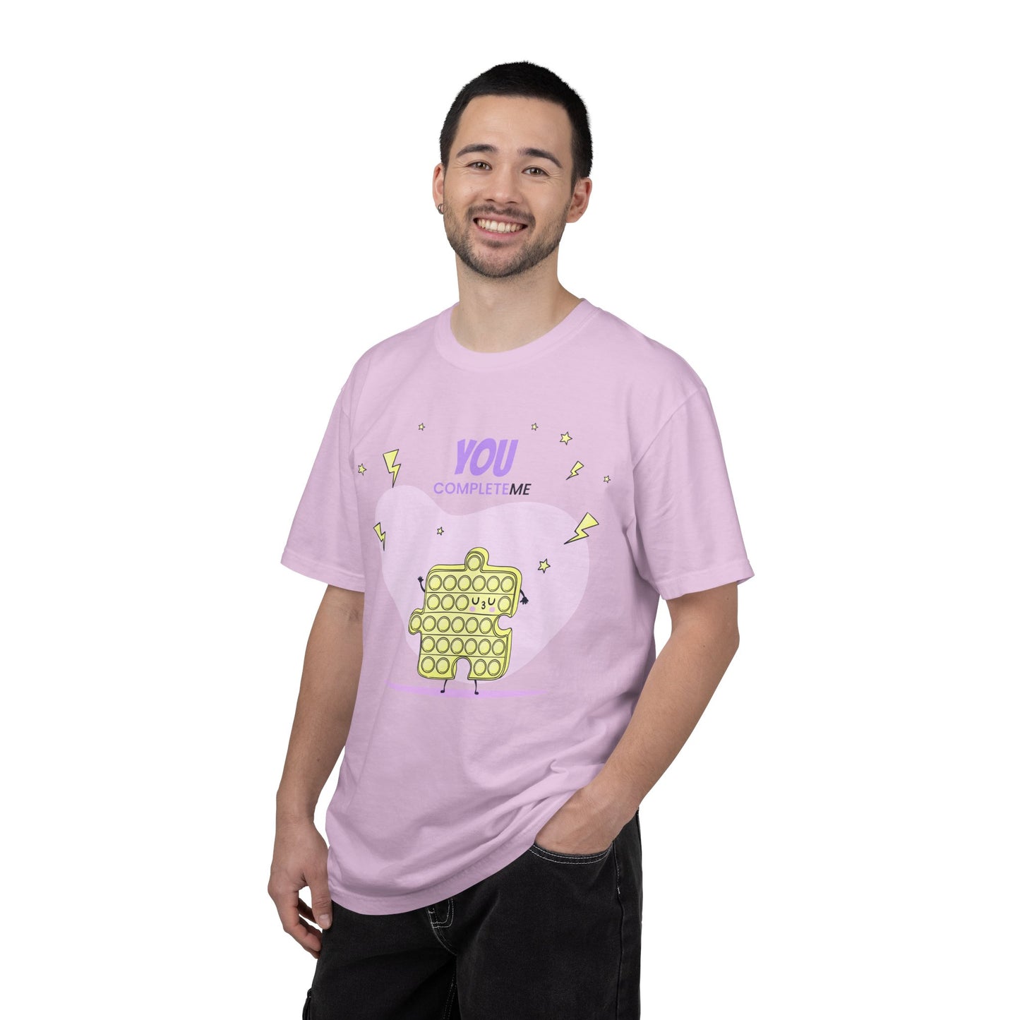 Pop It Puzzle T-Shirt — "You Complete Me" Cute Fidget Toy Graphic Tee