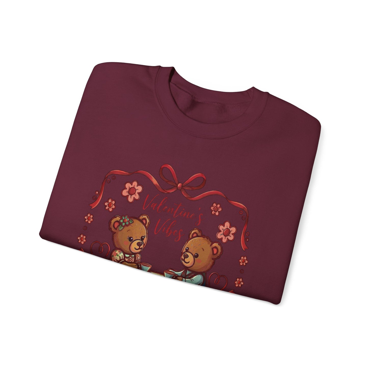 Valentine Vibes Teddy Bears Crewneck Sweatshirt