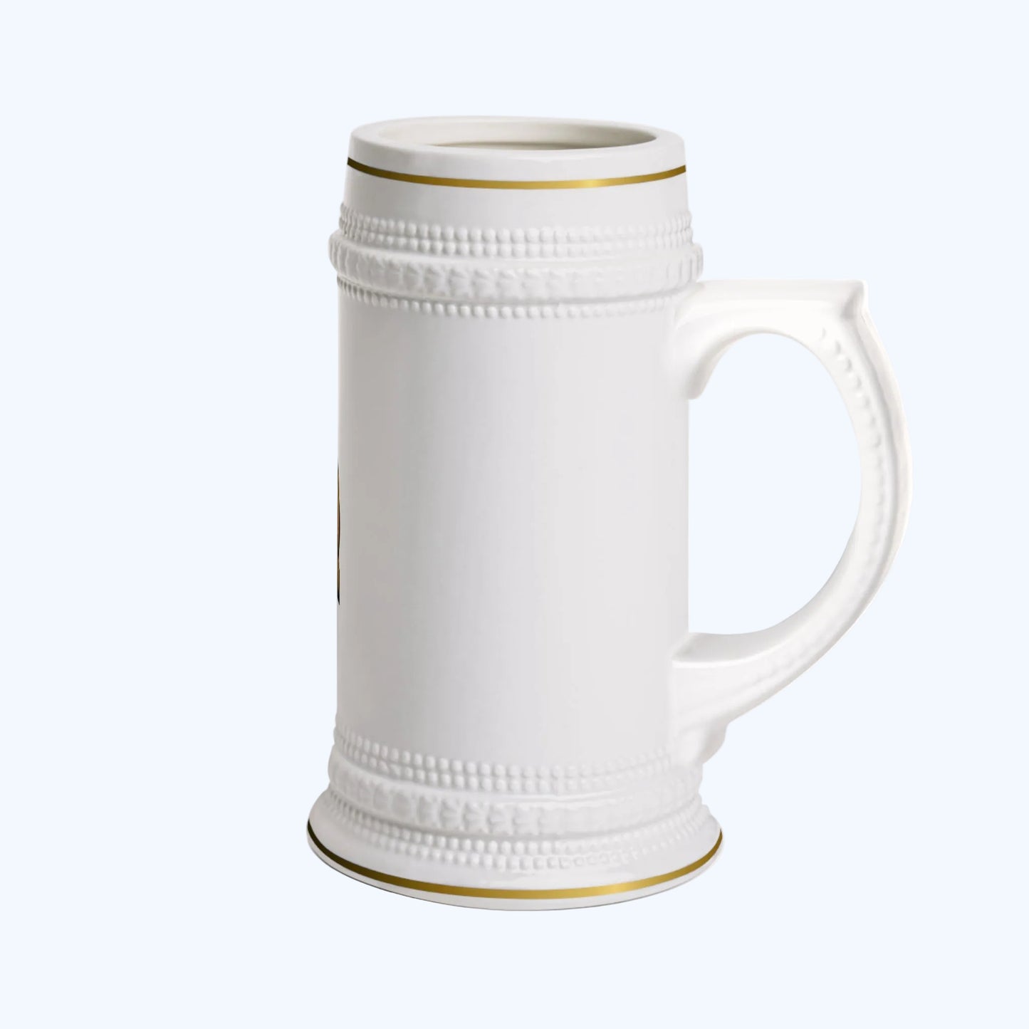 Queen Monogram Beer Stein — Crown Q Ceramic Beer Mug