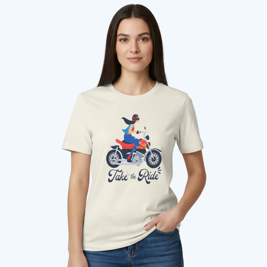 Take the Ride Motorcycle T-Shirt — Vintage Rider Graphic Tee